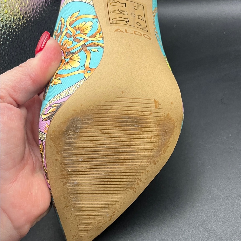 Aldo Colorful Patterned Women's Heels - Picture 10 of 10